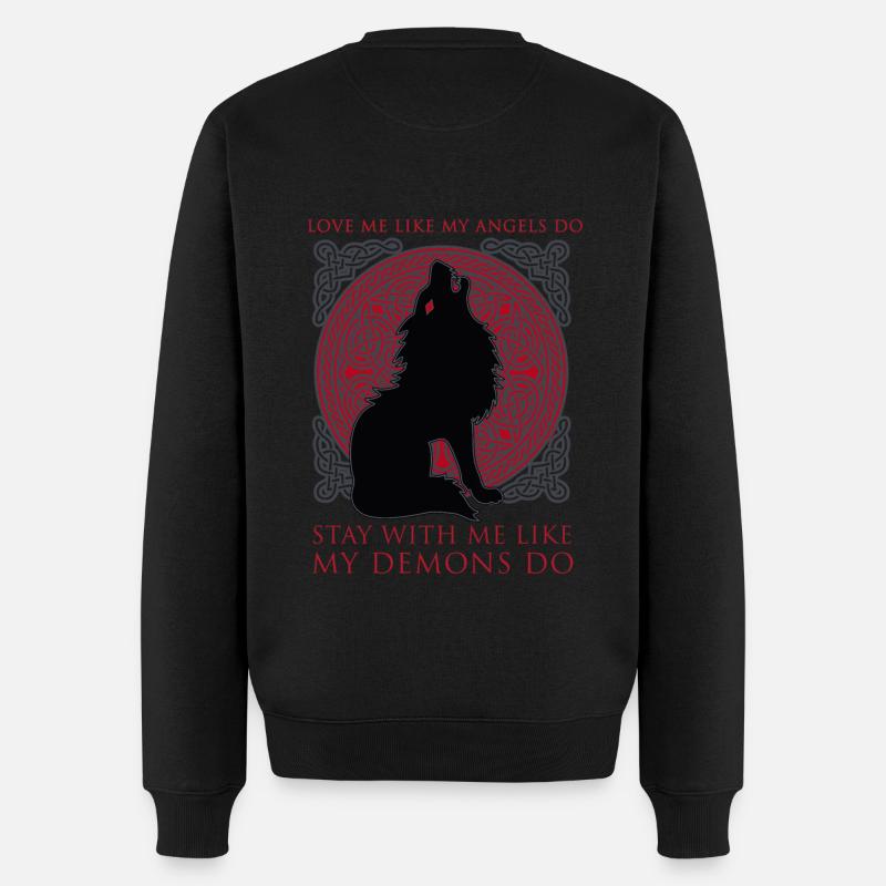 Fenriswolf Fenrir Wolf Cadeau - Pull Premium bio Homme - noir