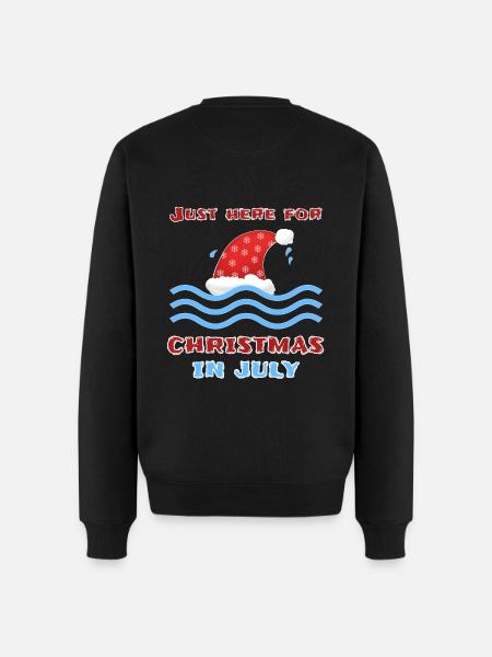Christmas in July - Men's Premium Organic Jumper - black