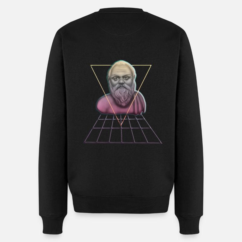 Socrate Philosophe Cadeau d’étudiant - Pull Premium bio Homme - noir