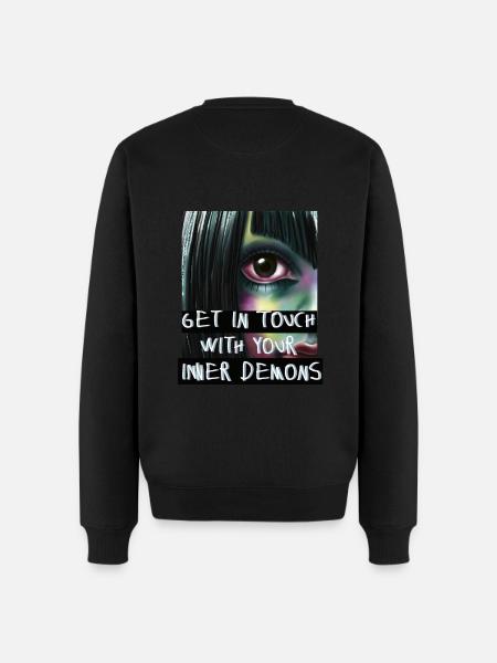 Anime Japan Dämonen - Männer Premium Bio Pullover - Schwarz