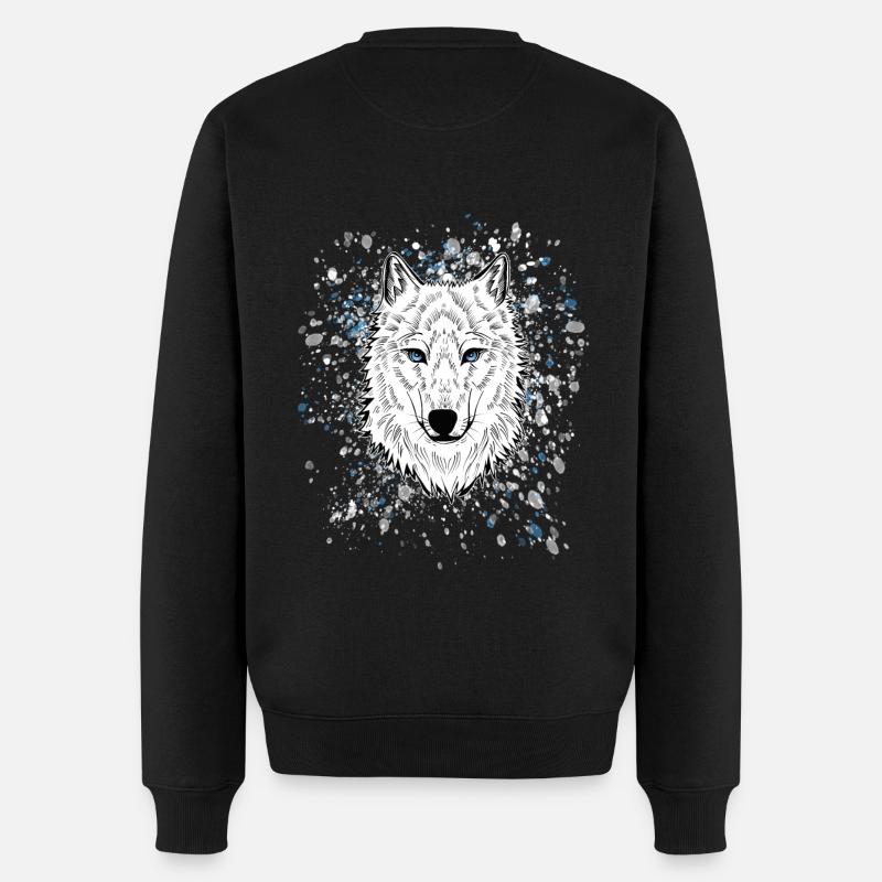 Loup polaire - Pull Premium bio Homme - noir
