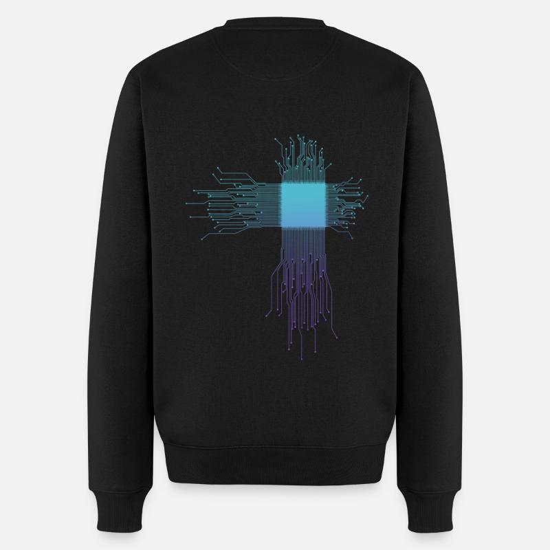 Electronics Technician Computer Scientist Gift - Men's Premium Organic Jumper - black