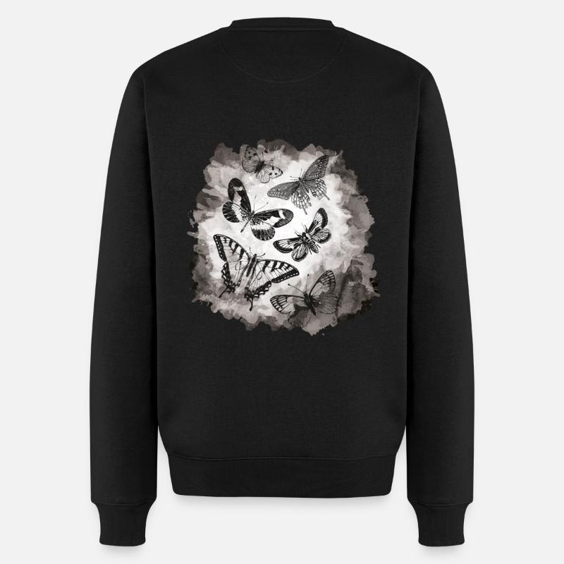 Insectes papillons - Pull Premium bio Homme - noir