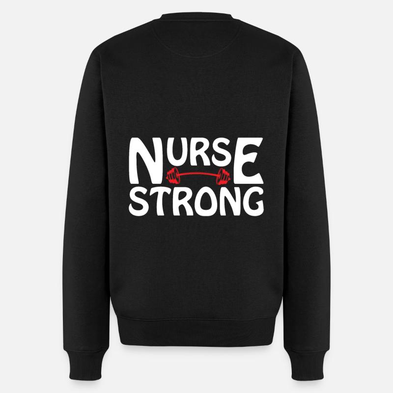 Krankenpfleger Krankenschwester - Männer Premium Bio Pullover - Schwarz