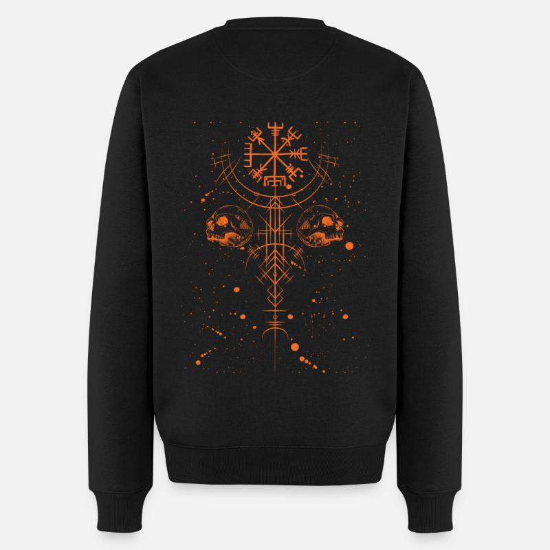 Road to Valhalla - Männer Premium Bio Pullover - Schwarz