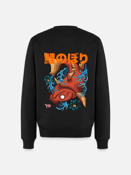 Koinobori - Men's Premium Organic Jumper - black