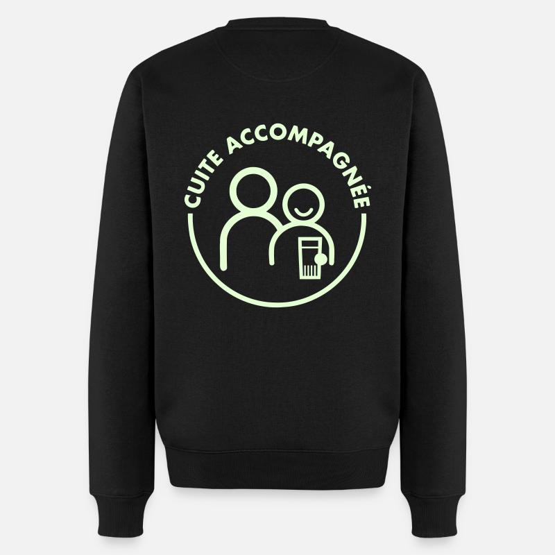 Cuite Accompagnée v2 (1c) - Pull Premium bio Homme - noir