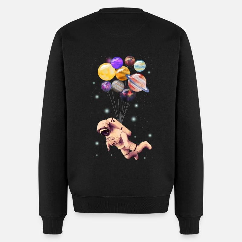 Planètes astronautes - Pull Premium bio Homme - noir