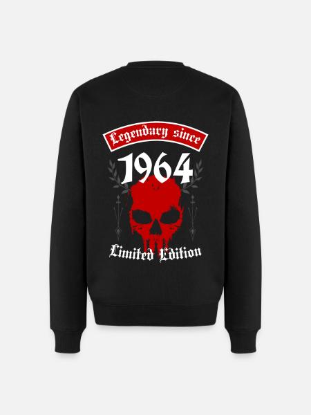 Legende seit 1964 - Männer Premium Bio Pullover - Schwarz