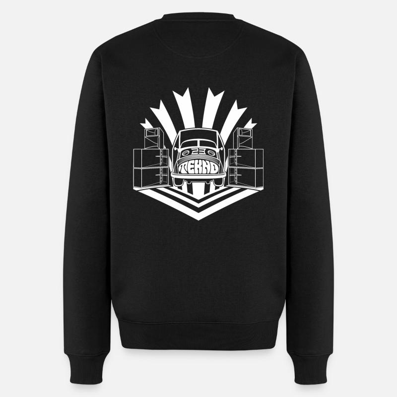 tekno 23 traveler sound - Männer Premium Bio Pullover - Schwarz