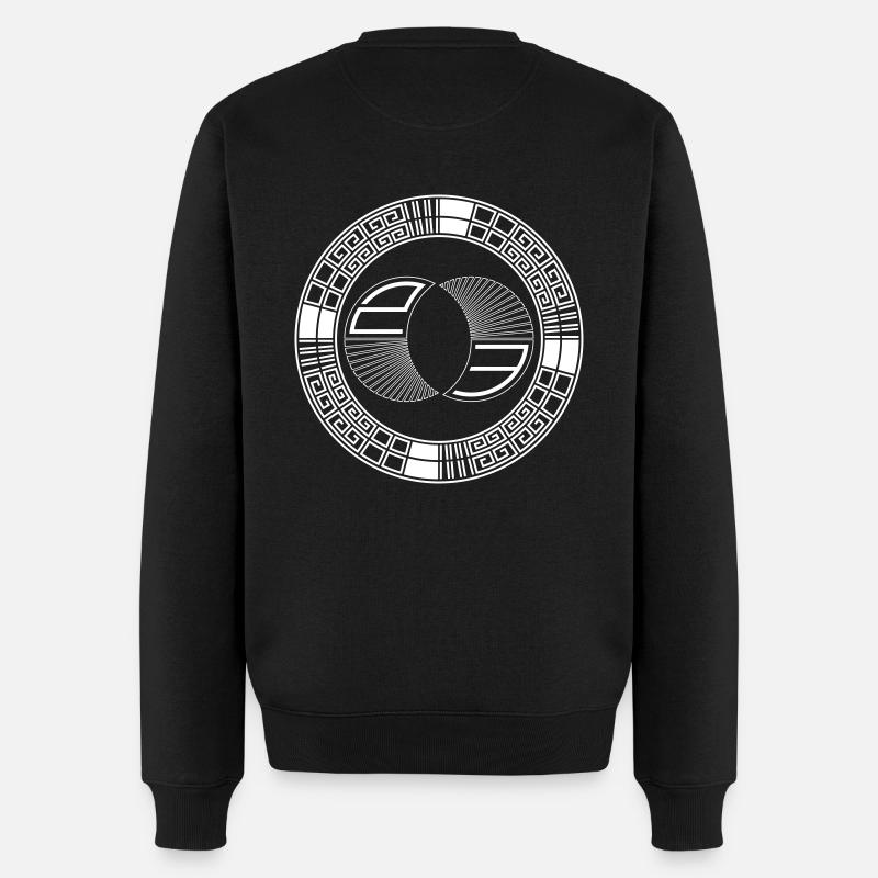 tekno 23 round - Maglione ecologico premium da uomo - nero