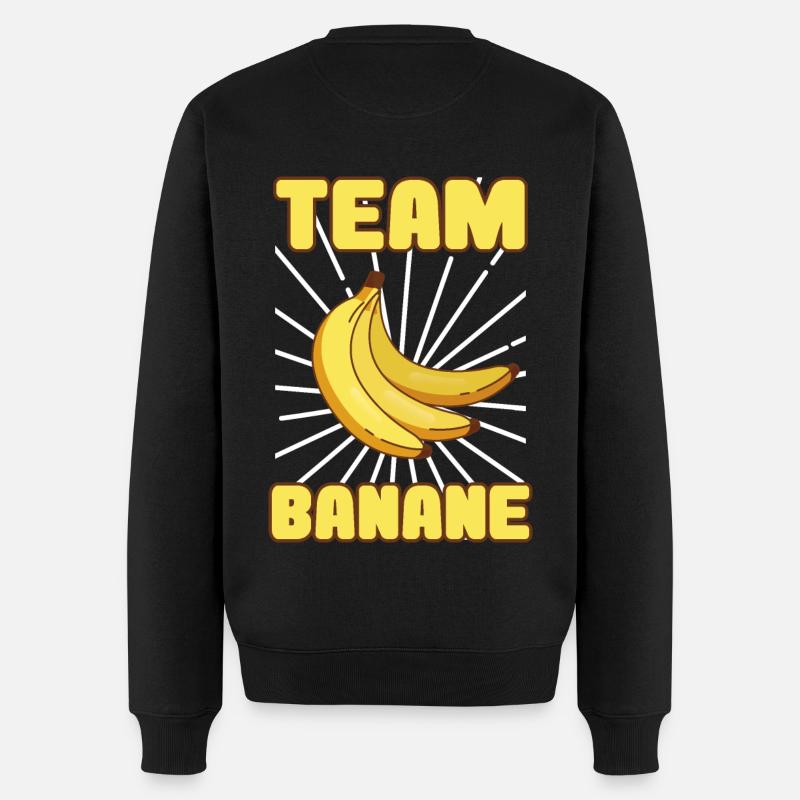 team banane | la banane | fruit - Pull Premium bio Homme - noir
