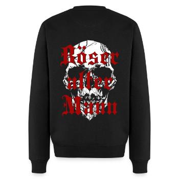 Vieil homme maléfique - Pull Premium bio Homme - noir - Dos - Nico (187cm)