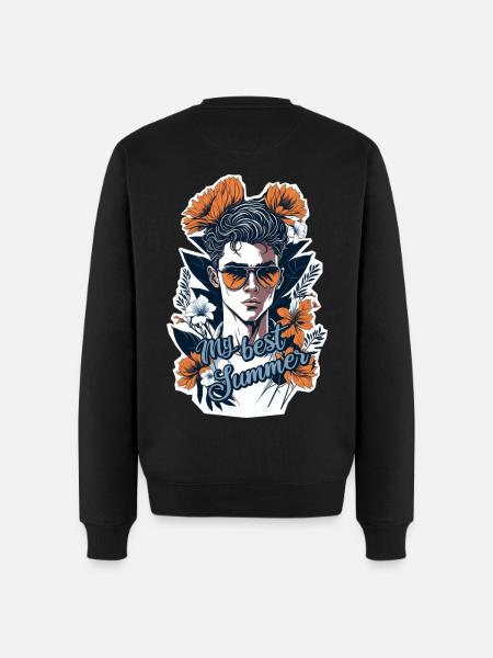 My best summer - Men's Premium Organic Jumper - black