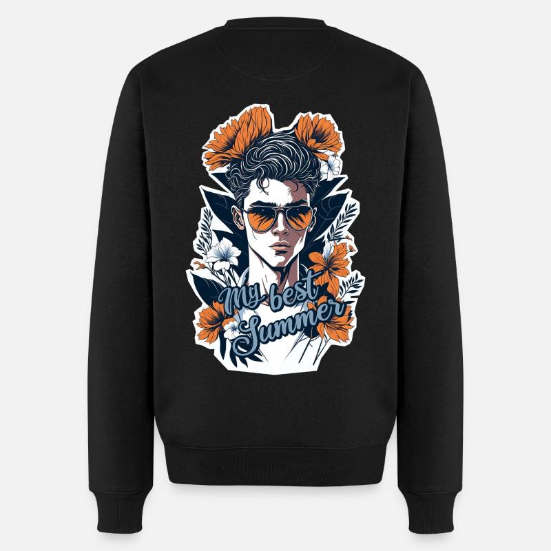 My best summer - Men's Premium Organic Jumper - black