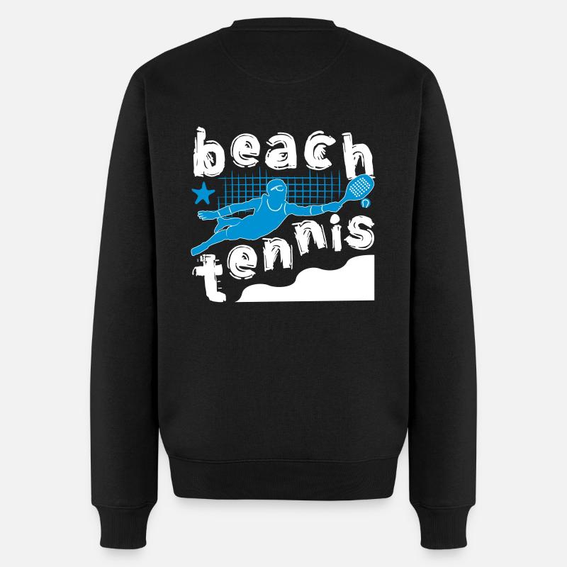 BEACH BOY - Männer Premium Bio Pullover - Schwarz