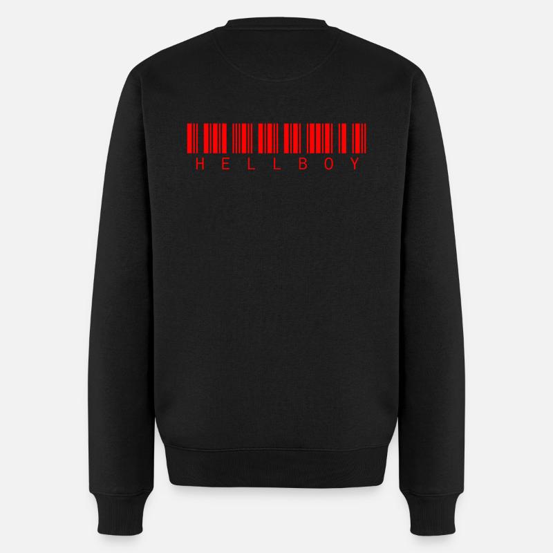 HELLBOY - Männer Premium Bio Pullover - Schwarz