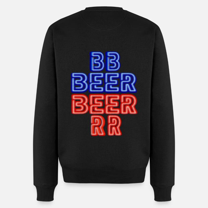 BIER - Männer Premium Bio Pullover - Schwarz