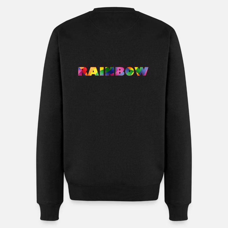 RAINBOW - Pull Premium bio Homme - noir