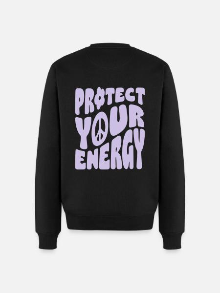 Protect Your Energy - Men's Premium Organic Jumper - black