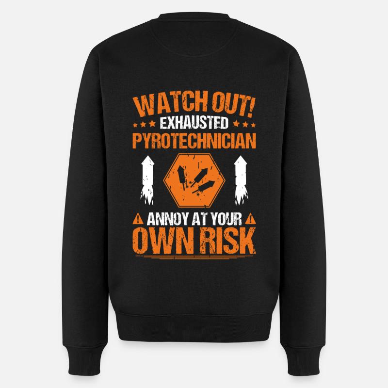 Pyrotechniciens Pyrotechnie Pyrotechnician - Pull Premium bio Homme - noir