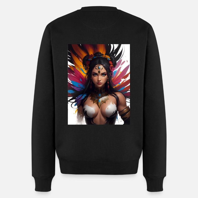 Guerrier amazonien - Pull Premium bio Homme - noir