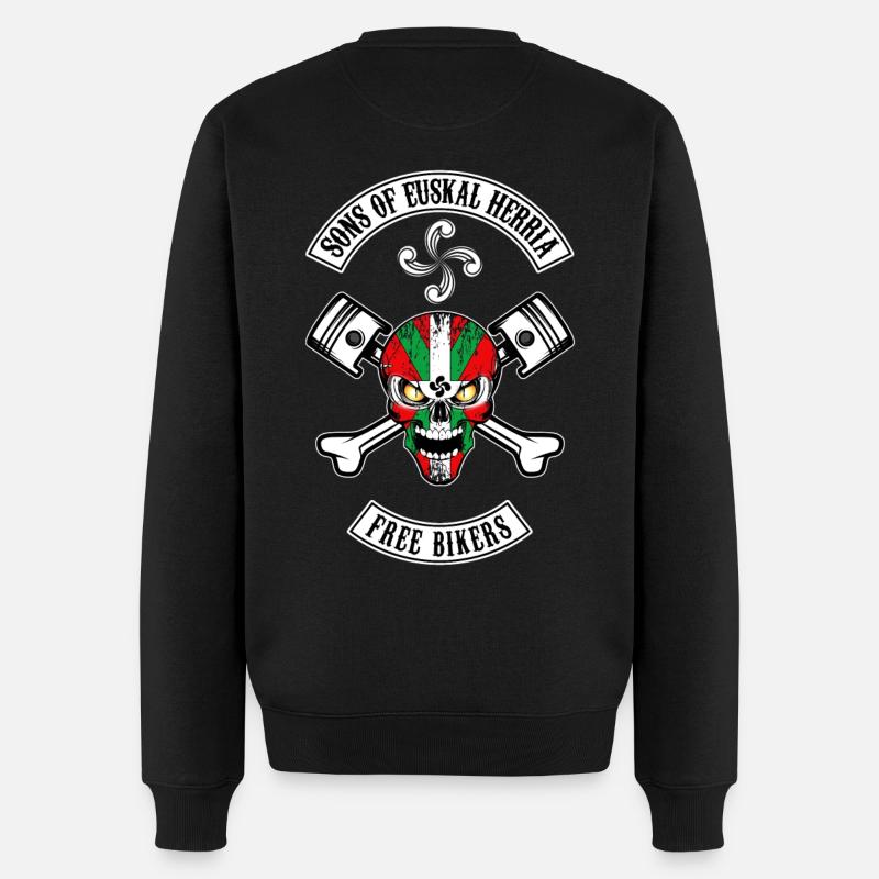 Basques Free Bikers - Pull Premium bio Homme - noir