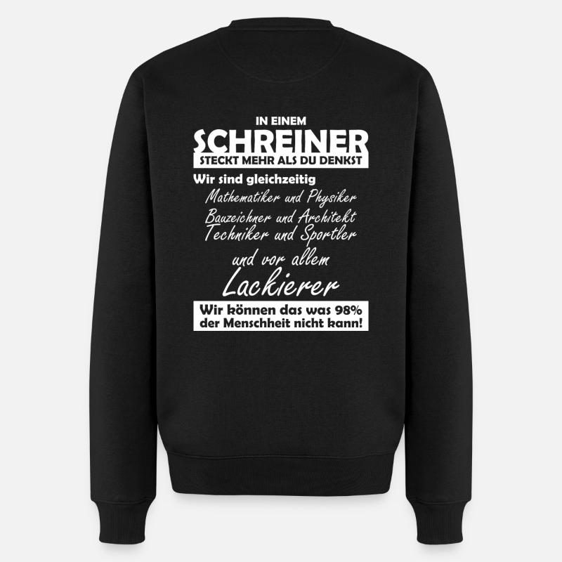 Schreiner - Männer Premium Bio Pullover - Schwarz