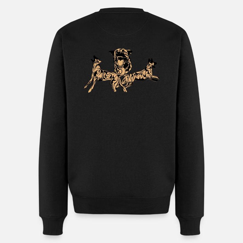 Hollandse Herder - Männer Premium Bio Pullover - Schwarz