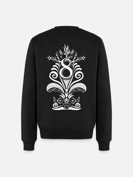 Kurbits V8 No:2 - weiß - Männer Premium Bio Pullover - Schwarz
