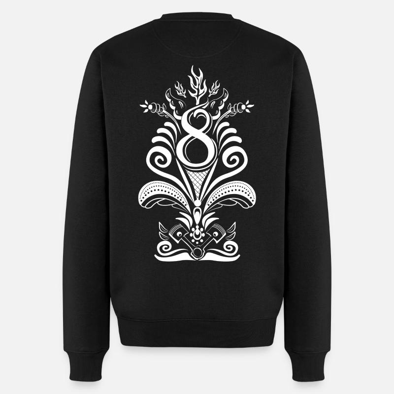 Kurbits V8 No :2 - blanc - Pull Premium bio Homme - noir