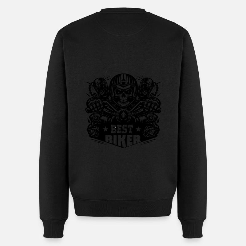 BEST BIKER - Pull Premium bio Homme - noir