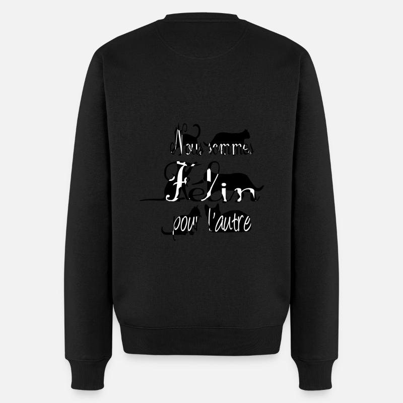 Chat - Pull Premium bio Homme - noir