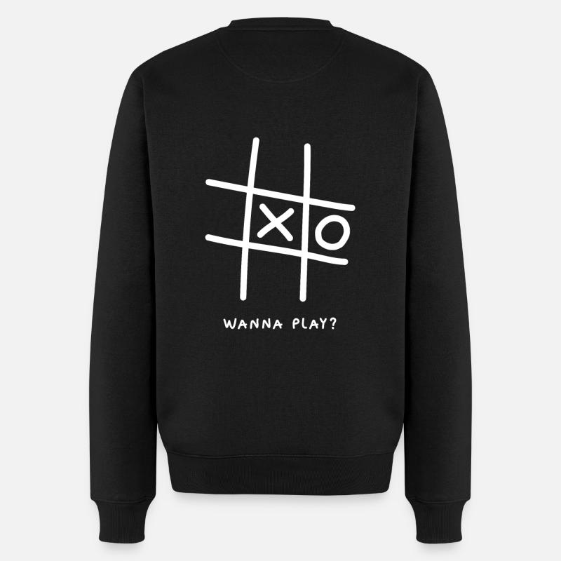 Tic Tac Toe - Pull Premium bio Homme - noir