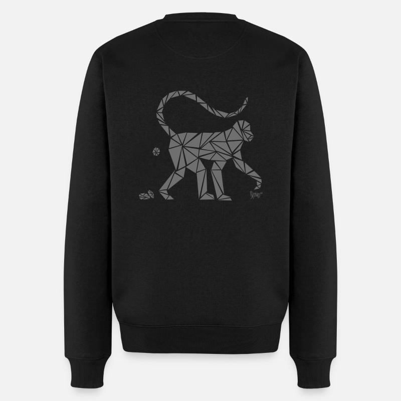 Bronko55 No.78 – Singe - Pull Premium bio Homme - noir