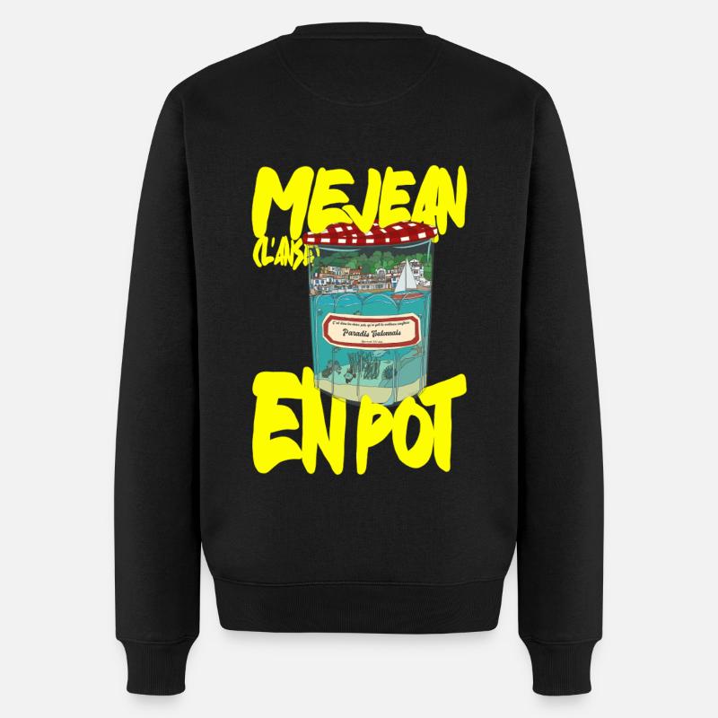 L'Anse Méjean en Pot - Pull Premium bio Homme - noir