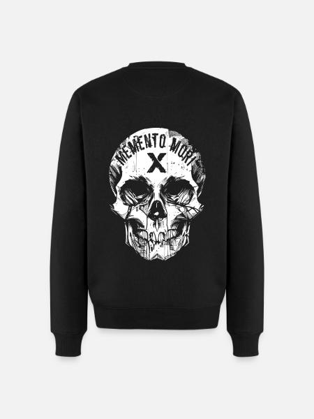 Crâne Memento Mori - Pull Premium bio Homme - noir