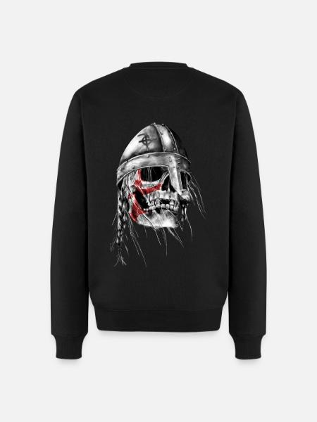 Viking Skull - Men's Premium Organic Jumper - black
