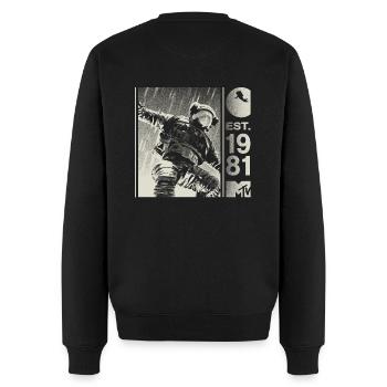 MTV Astronaut Est. 1981 Cool Impression Du Dos - Pull Premium bio Homme - noir - Dos - Nico (187cm)