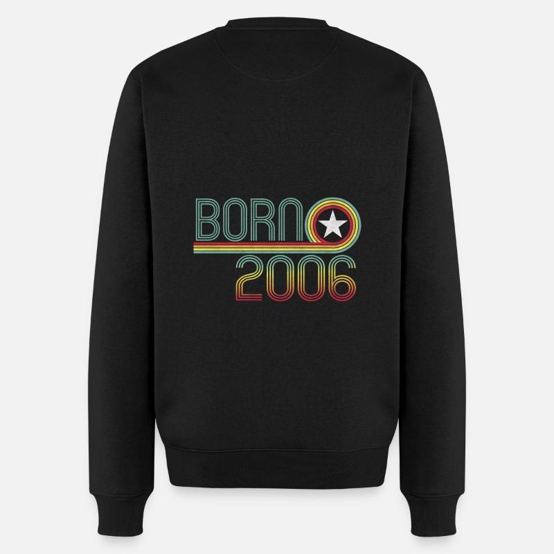 Anniversaire rétro 2006 Naissance - Pull Premium bio Homme - noir