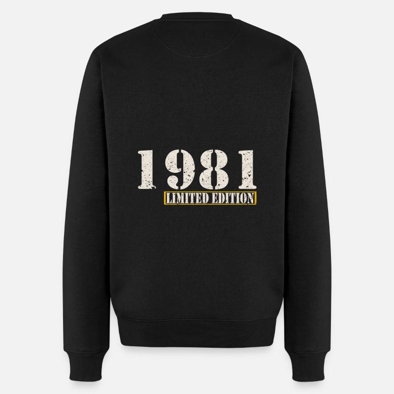 Édition limitée 1981 Naissance anniversaire - Pull Premium bio Homme - noir