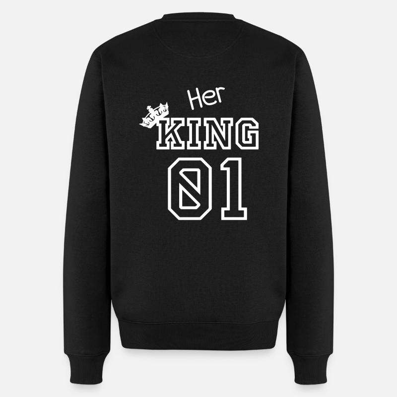 Son roi 01 - Pull Premium bio Homme - noir