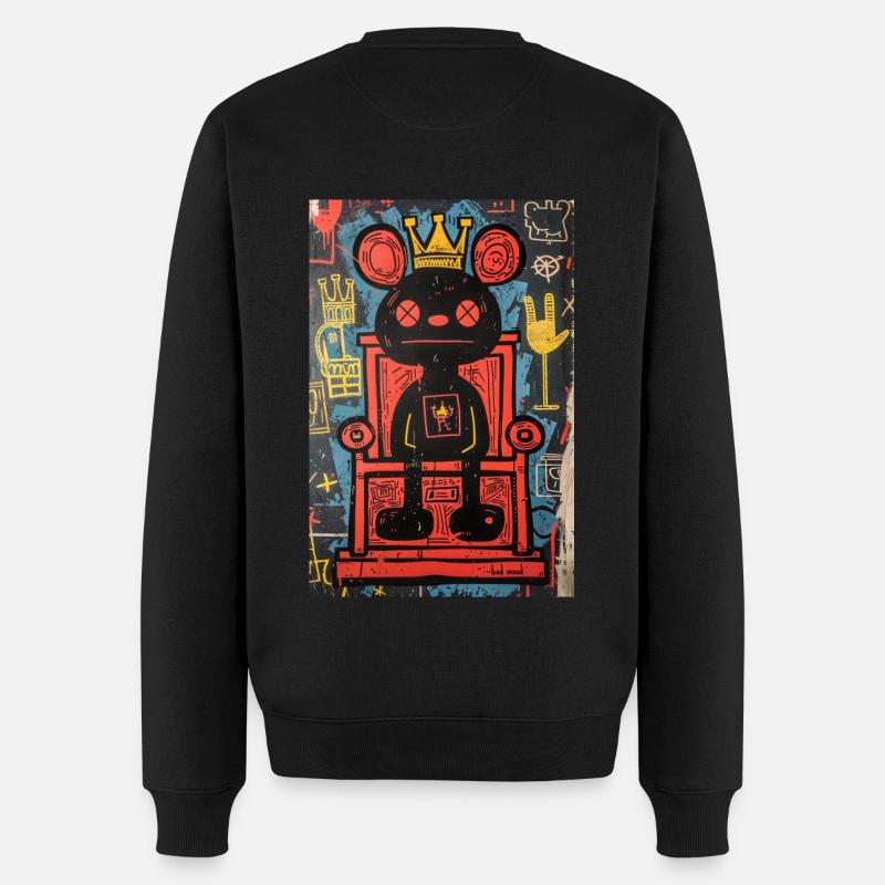 Roi de la mauvaise humeur - Pull Premium bio Homme - noir