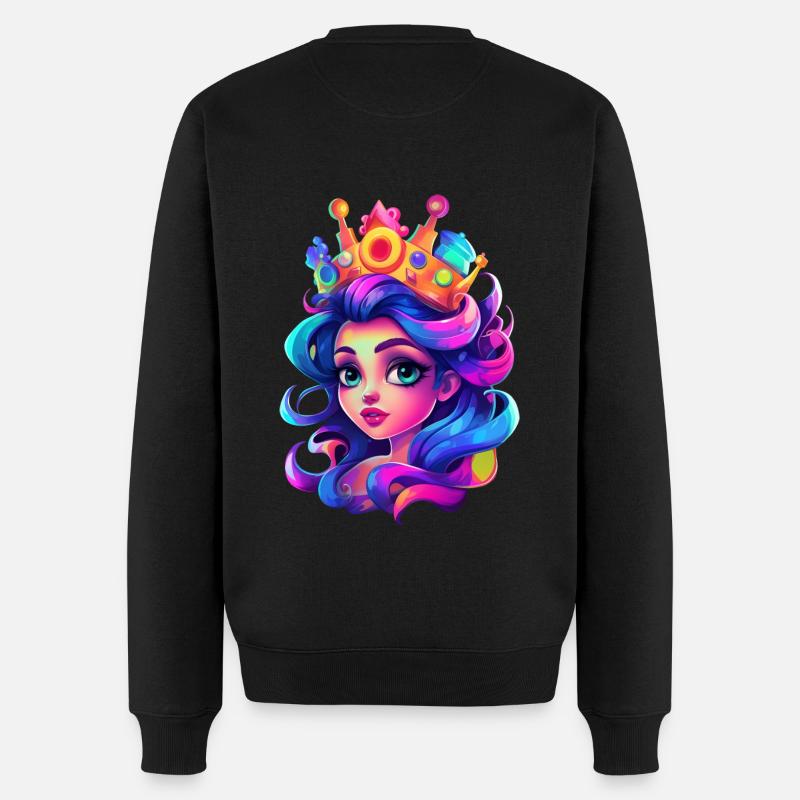Princesse aux yeux brillants - Pull Premium bio Homme - noir