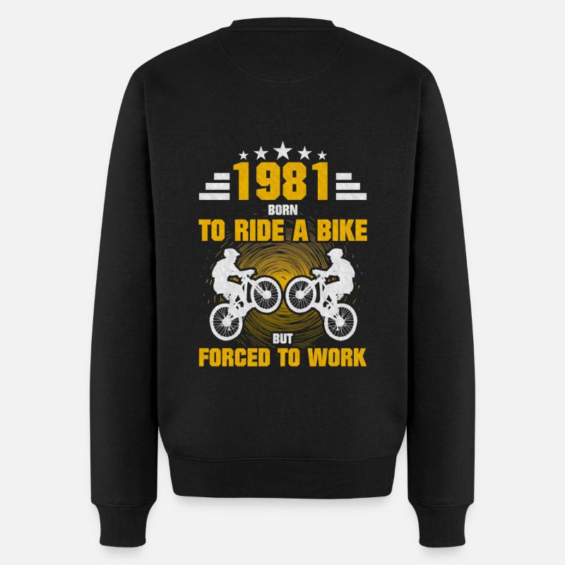 1981 Naissance vélo - Pull Premium bio Homme - noir