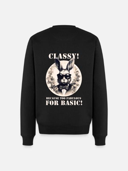 Cool Bunny - Men's Premium Organic Jumper - black