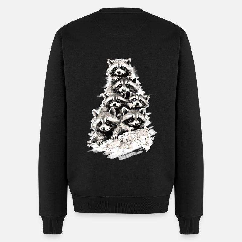 Ratons laveurs - Pull Premium bio Homme - noir