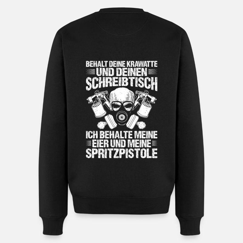 Fahrzeuglackierer Lackierer Fahrzeuglackiererin - Männer Premium Bio Pullover - Schwarz