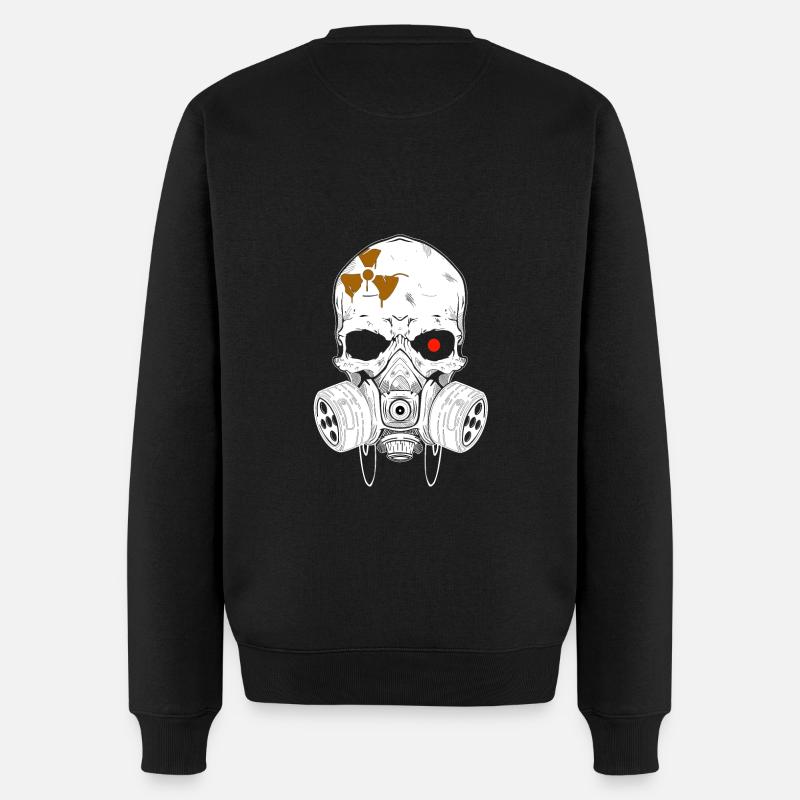 Crâne irradié - Pull Premium bio Homme - noir