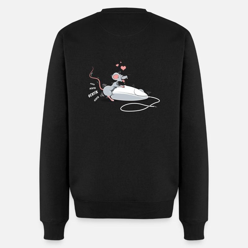 Die Maus ... - Männer Premium Bio Pullover - Schwarz